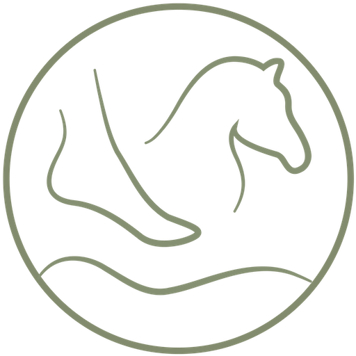 pied, cheval et planète Terre stylisés